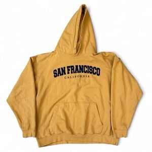 Vintage San Francisco California Pullover Hoodie Adult Size XL Boxy Fit Surf Y2K